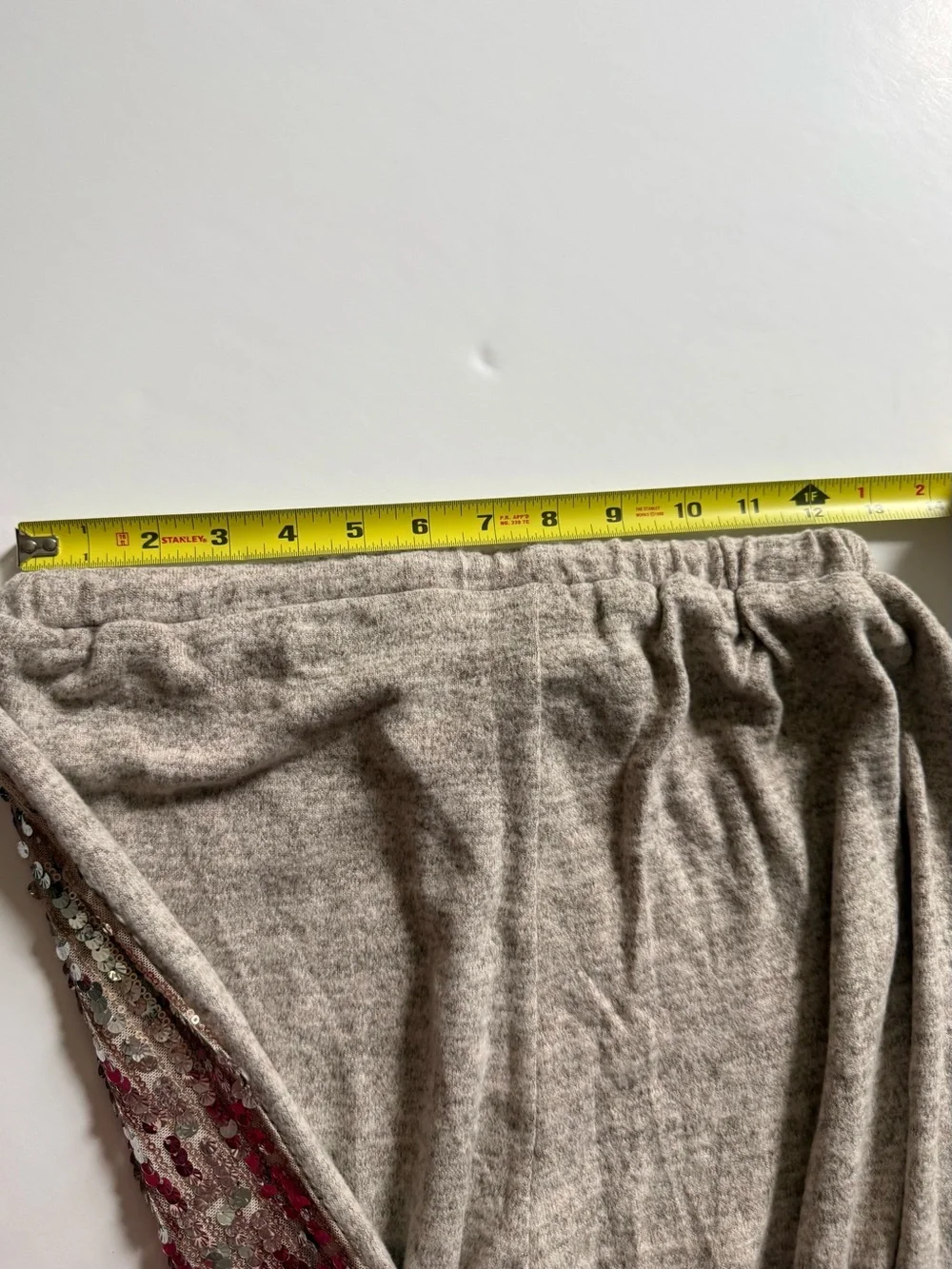 Joyfolie Girl Libbie Silver Oat Sequin Jogger Pants for Kids size 14 NWT